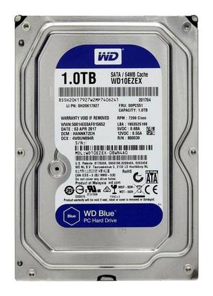 Жёсткий диск 3.5" sata iii 1tb western digital blue wd10ezex 7...