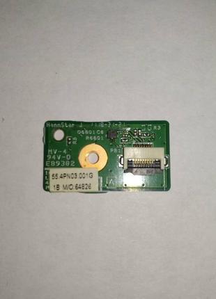 Плата з кнопкою включення lenovo b570, b570e v570 b575 ( 55.4p...