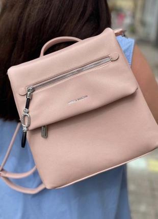 Симпатичный розовый рюкзак karlos marconi