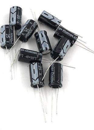Конденсатор електролітичний 1000uf 25v 10*17 105c