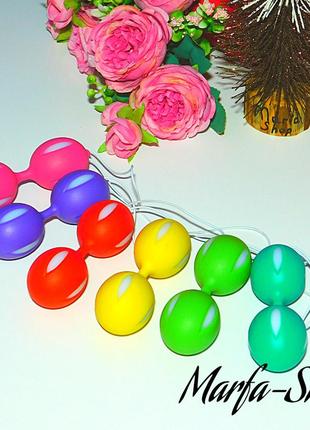 Шарики кегеля с шариком внутри и силиконовым покрытием, шарики яйца кегеля, разные цвета, 60 гр