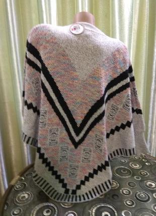 Красивый вязаный свитер  в стиле боко3 фото