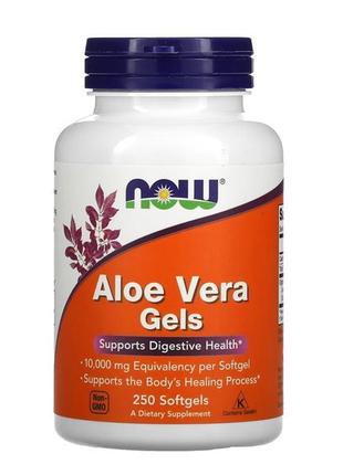 Алоэ вера now foods aloe vera gels 250 softgels