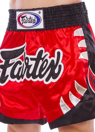 Шорти для тайського боксу fairtex bs0611 2xl червоний-чорний