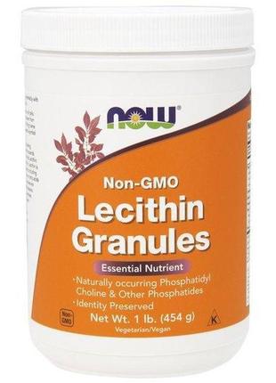 Лецитин now foods lecithin granules 454 g /45 servings/