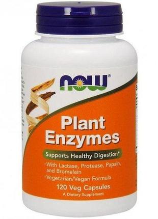 Травні ферменти now foods plant enzymes 120 veg caps now-02966