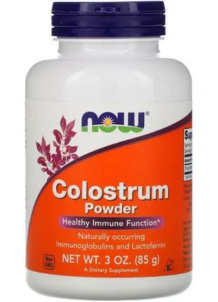 Колострум now foods colostrum powder 85 g /68 servings/ pure