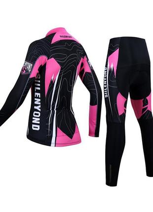 Велокостюм жіночий siilenyond sw-ct-057 black pink 3xl