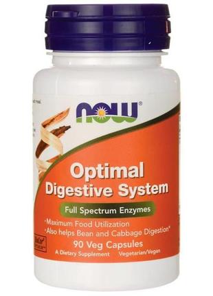 Травні ферменти now foods optimal digestive system 90 veg caps