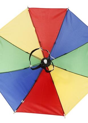 Парасолька для голови resteq. парасолька капелюх. парасолька на голову 50 см4 фото