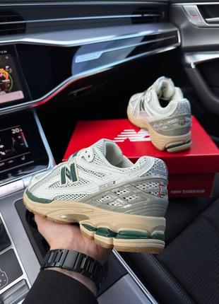 Чоловічі кросівки new balance 1906r white green cream6 фото