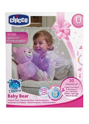 М'який нічник ведмедик pink chicco ir28610