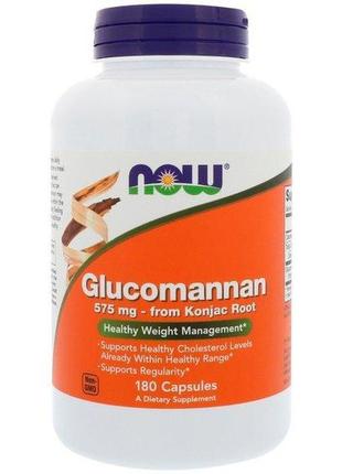 Клітковина now foods glucomannan 575 mg 180 caps