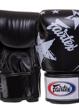 Рукавиці боксерські шкіряні fairtex bgv1n nation print 10 унці...