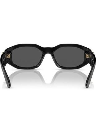 Сонцезахисні окуляри versace ve4361 black on gold/ dark grey unisex4 фото