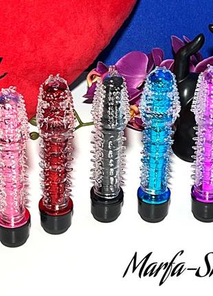 Силіконовий вібратор, термопластичний  фалоімітатор еластомер, 16 см, різні кольори