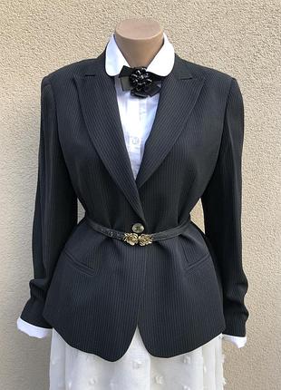 Вінтаж,жакет,піджак в дрібну смужку,max mara,люкс бренд,віскоза,бавовна,ацетат