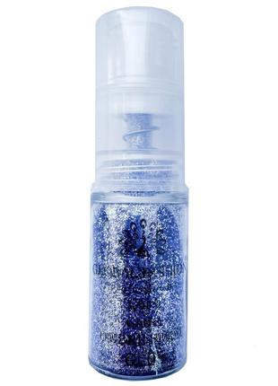 Сухой спрей для градиента ногтей global fashion glitter ombre spray, 7.5 г, gl05