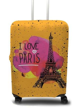 Чохол для валізи coverbag париж l принт 04141 фото