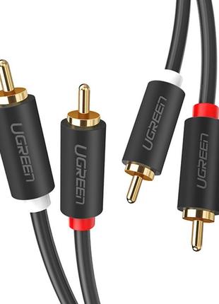 Міжкомпонентний аудіокабель ugreen av104 2rca to 2rca audio ca...