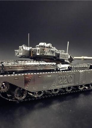 Металлический конструктор танк chieftain mk50 1:100. металлическая сборная 3d модель танка. 3d пазл танк5 фото