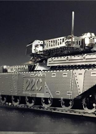 Металлический конструктор танк chieftain mk50 1:100. металлическая сборная 3d модель танка. 3d пазл танк6 фото