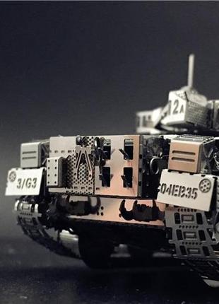 Металлический конструктор танк chieftain mk50 1:100. металлическая сборная 3d модель танка. 3d пазл танк8 фото