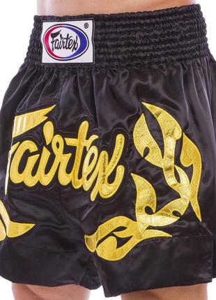 Шорти для тайського боксу fairtex bs0646 2xl чорний