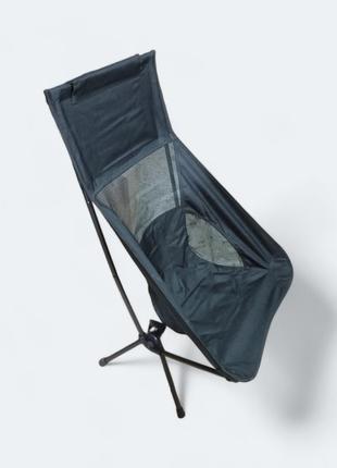 Складной стул для кемпинга из алюминия, черный8 фото