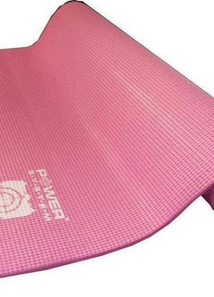 Килимок для йоги power system ps-4014 fitness yoga mat pink