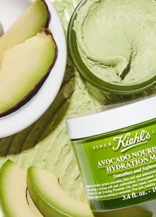 Маска з авокадо для зволоження й живлення шкіри обличчя kiehl's avocado nourishing hydration mask 100 мл.1 фото