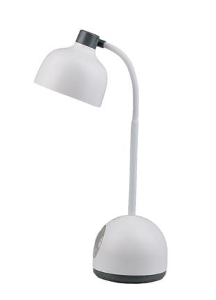 Лампа настольная аккумуляторная детская 4 вт ночник настольный с сенсорным управлением lt-a2084 белый