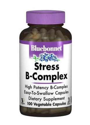 Стрес в-комплекс 100, bluebonnet nutrition, 100 гелевих капсул