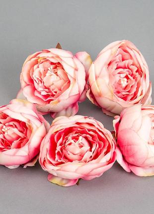 Головка пионовидной розы 5 см. *рандомный выбор цвета9 фото