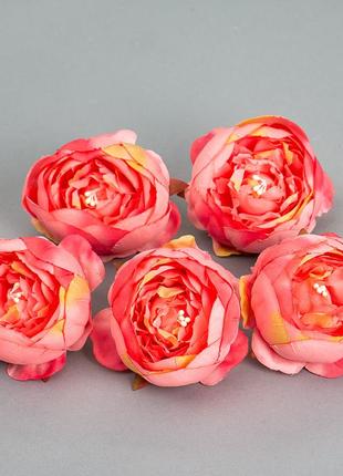 Головка пионовидной розы 5 см. *рандомный выбор цвета5 фото