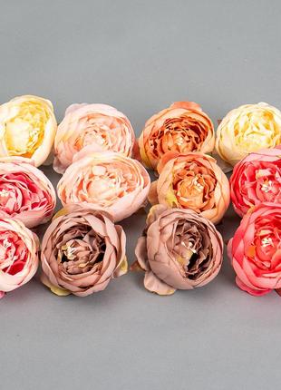 Головка пионовидной розы 5 см. *рандомный выбор цвета10 фото
