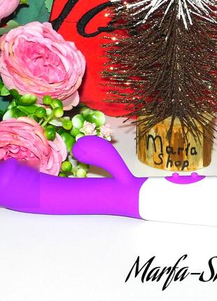 Мощный силиконовый фаллоимитатор, секс-кролик, 10 режимов, водонепроницаемый, вибратор фиолетовый, силиконовый