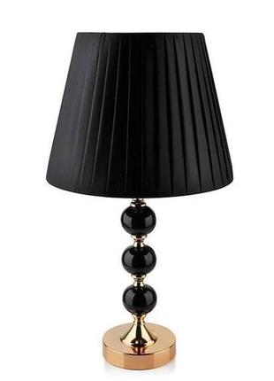 Лампа керамічна настільна flora chantal 49,5 см 60 вт чорний (...