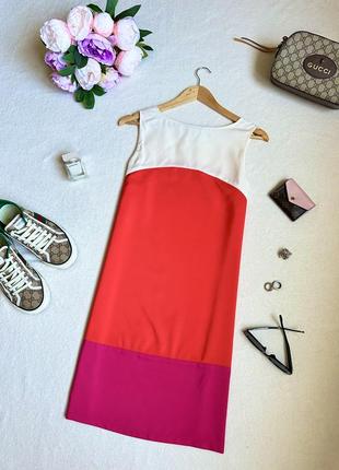 Летнее яркое платье, красное летнее платье, платье прямого кроя, красный сарафан3 фото