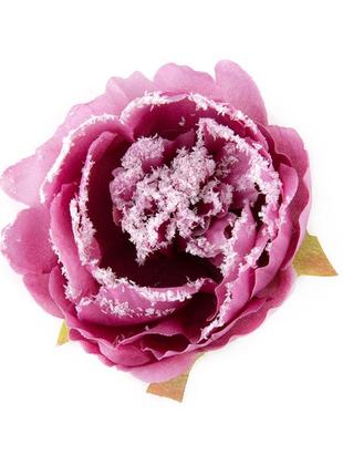 Набір декоративних квітів "бутон півонії" пурпурний1 фото