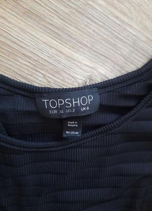 Черное милое платье известного бренда topshop5 фото