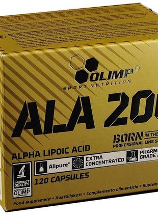 Альфа-ліпоєва кислота для спорту olimp nutrition ala 200 120 caps