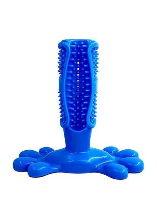 Игрушка для для чистки зубов для собак 11501 12.6х9х4 см синяя2 фото