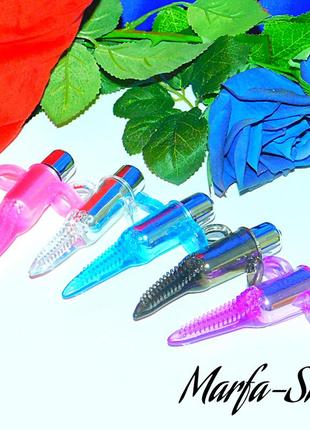 Вибратор язычок - имитатор кунилингуса вибро-пуля с насадкой 10 см, разные цвета силиконовый вибратор язык, ms