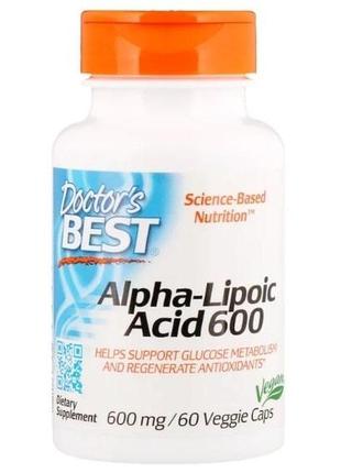 Альфа-ліпоєва кислота doctor's best alpha-lipoic acid 600 mg 6...