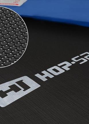 Батут hop-sport 14ft 427cm із зовнішньою сіткою xерно-синій8 фото