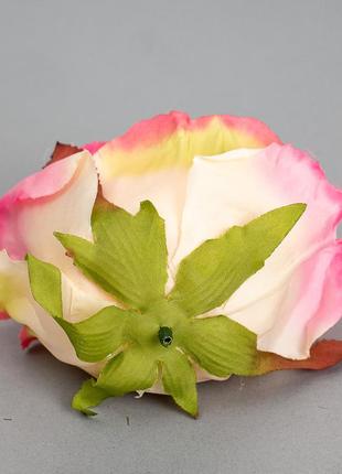 Головка розы 7 см. *рандомный выбор цвета4 фото