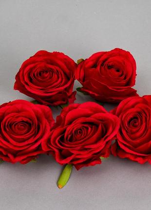Головка розы 7 см. *рандомный выбор цвета6 фото