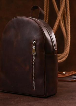 Універсальний матовий жіночий рюкзак shvigel 16329 коричневий6 фото