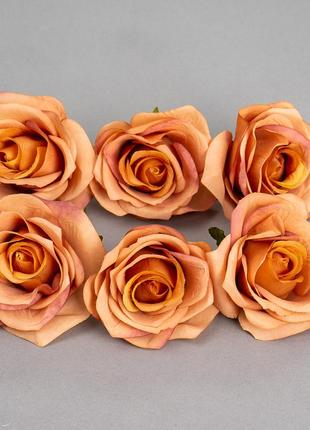 Головка розы 5 см. *рандомный выбор цвета6 фото